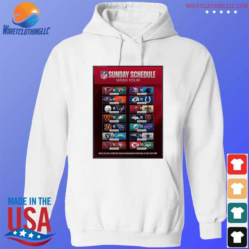 NFL Sunday Schedule 2023 Week 4 Home Decor Poster Shirt, hoodie, sweater,  long sleeve and tank top