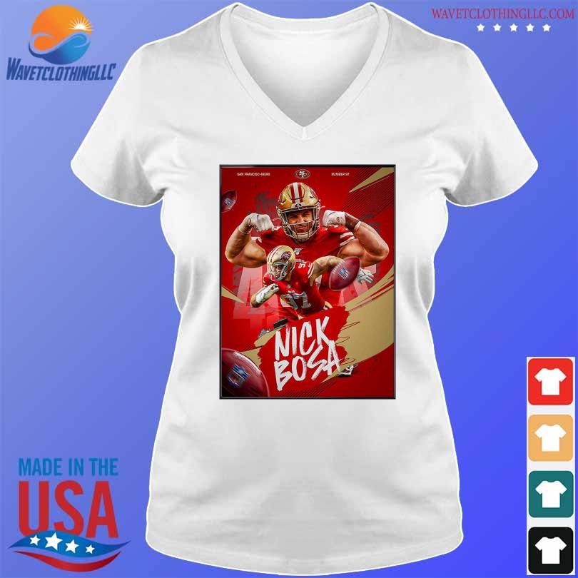 Nick Bosa 97 San Francisco 49ers Nfl Nike Logo Shirt - High-Quality Printed  Brand