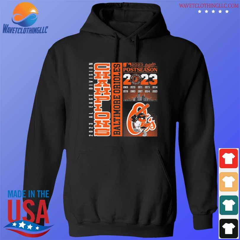 Orange Baltimore Orioles AL East Division Champions 2023 Postseason Shirt,  hoodie, sweater, long sleeve and tank top