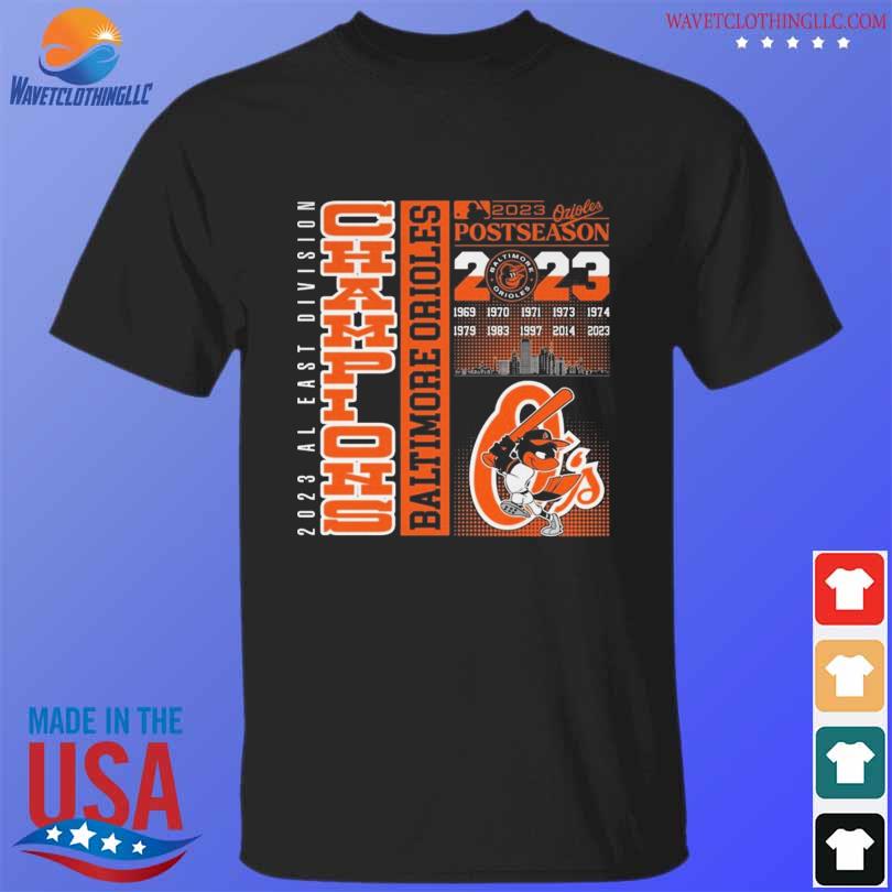 Awesome baltimore Orioles AL East Division Champions 2023 T-shirt, hoodie,  sweater, long sleeve and tank top