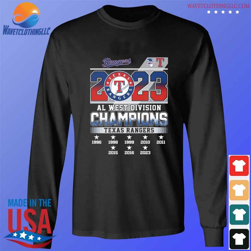 Texas Rangers 2023 Al West Division Champions signature shirt