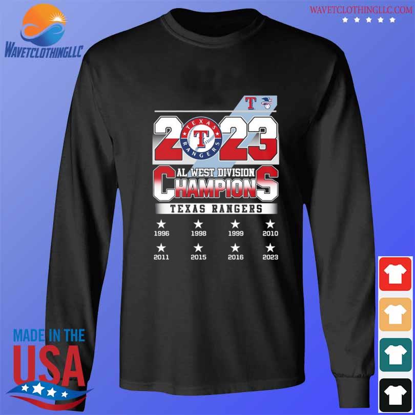 Official texas Rangers AL West Champs 2023 T-Shirt, hoodie, sweater, long  sleeve and tank top