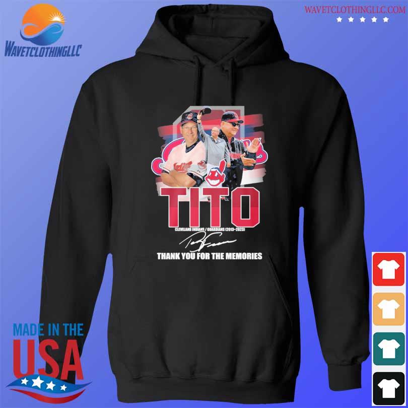 Tito Cleveland Indians Guardians 2013 – 2023 Thank You For The Memories T  Shirt, hoodie, sweater, long sleeve and tank top