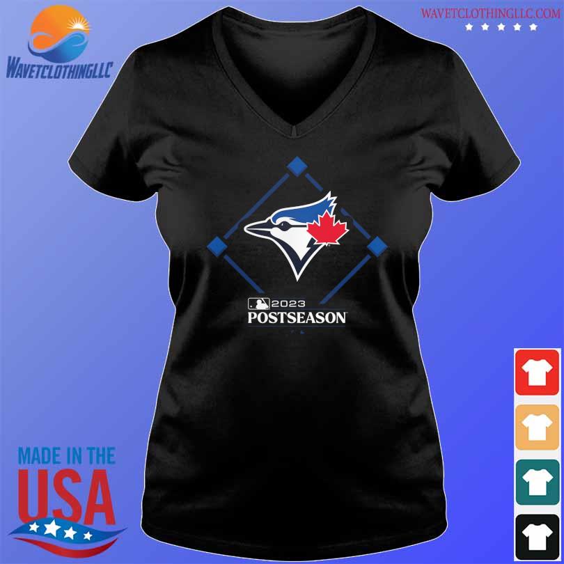 Toronto Blue Jays Fanatics Branded Women's 2023 Postseason Around the Horn  V-Neck T-Shirt - Black