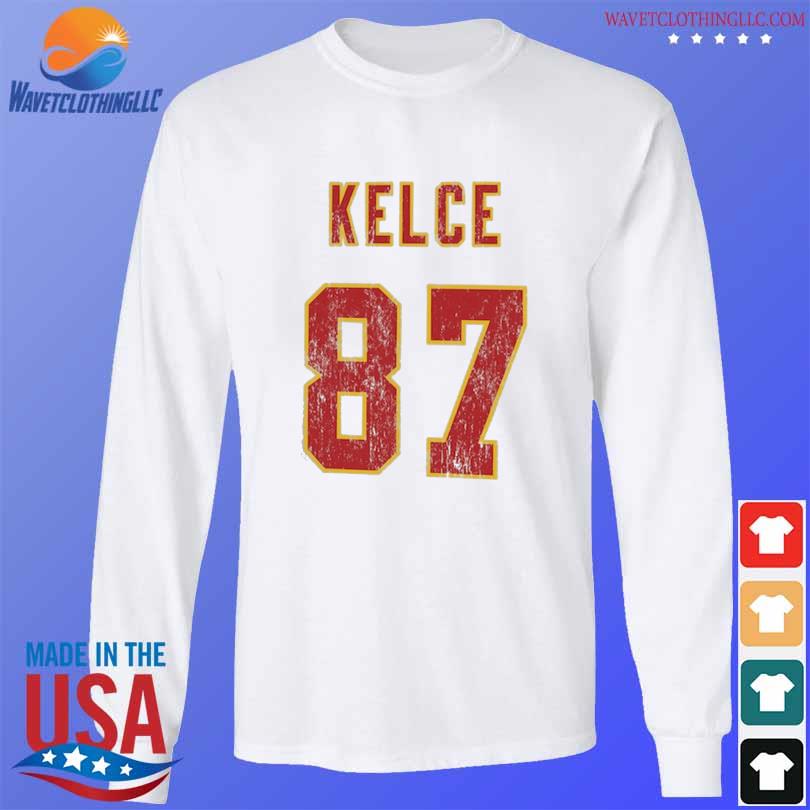 Travis Kelce Kansas City Chiefs Majestic Women's Player Name