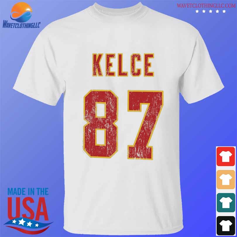 Travis Kelce Kansas City Chiefs Majestic Threads Women's Name