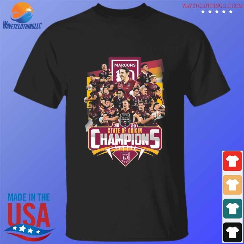 Queensland Maroons 2023 state of origin champions all team shirt ...