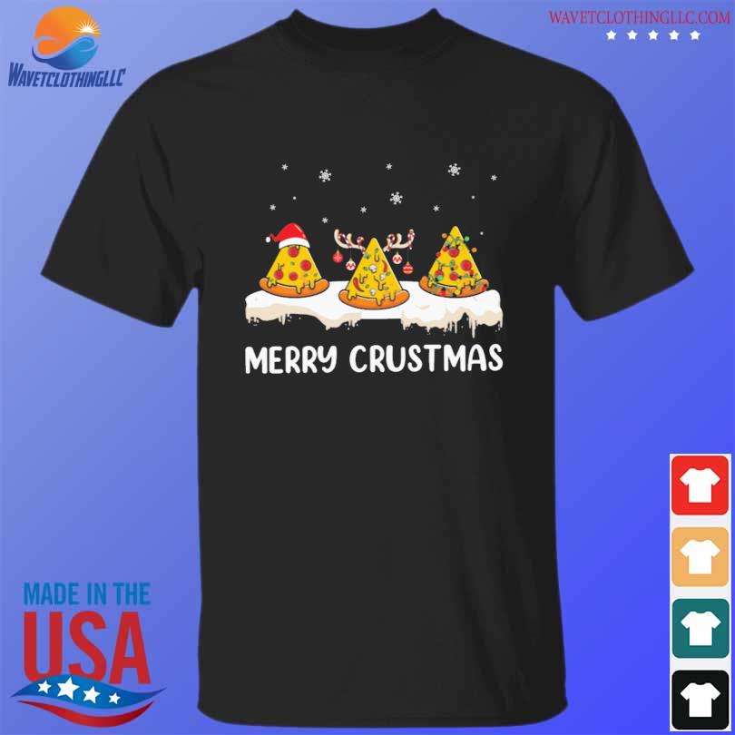 Funny pizza lovers merry crustmas Christmas sweater