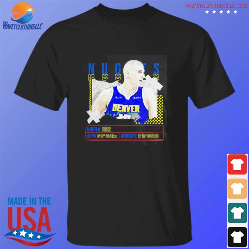 Nikola Jokic Number 15 Denver Nuggets Basketball Player Pose Paper Gift Shirt