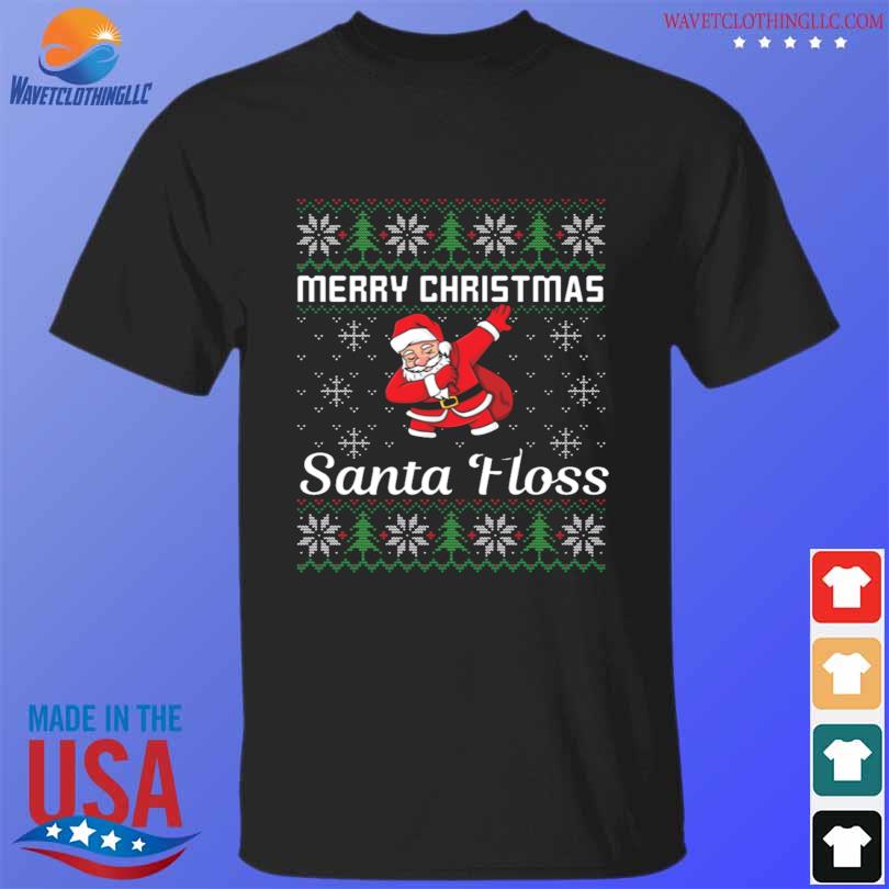 Official dabbing santa claus merry Christmas santa floss ugly Christmas sweater