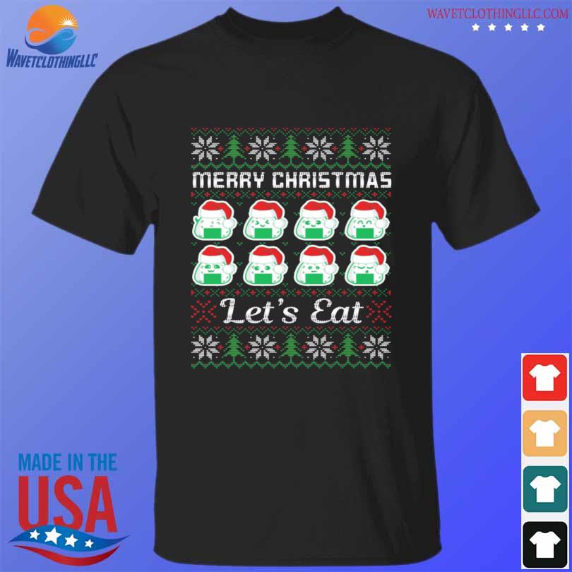 Official merry Christmas Let's Eat ugly christmas sweater