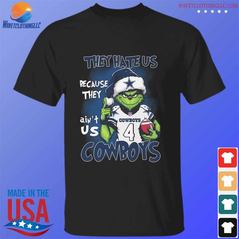 Official santa grinch they hate us because they ain't is Dallas Cowboys shirt