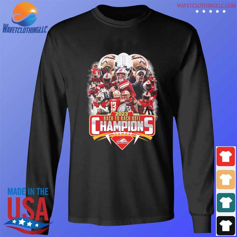 Birmingham Stallions 2023 back to back usfl champions shirt Birmingham ...