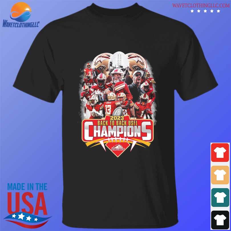 Birmingham Stallions 2023 back to back usfl champions shirt Birmingham ...