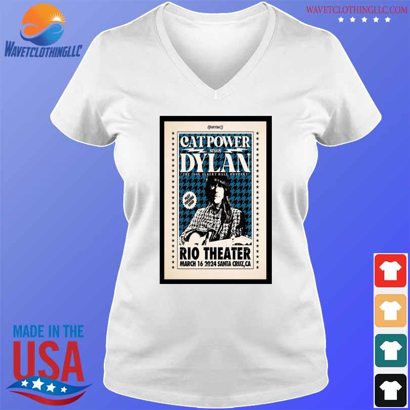 Cat Power Rio Theatre Tour 2024 Poster Shirt Hoodie Sweater Long   Cat Power Rio Theatre Tour 2024 Poster Shirt V Neck Trang 