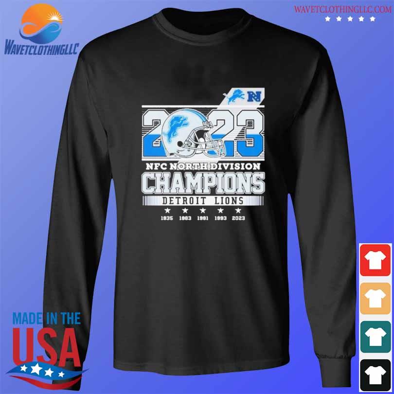 Funny detroit Lions 2023 NFC North Division Champions T-Shirt longsleeve den