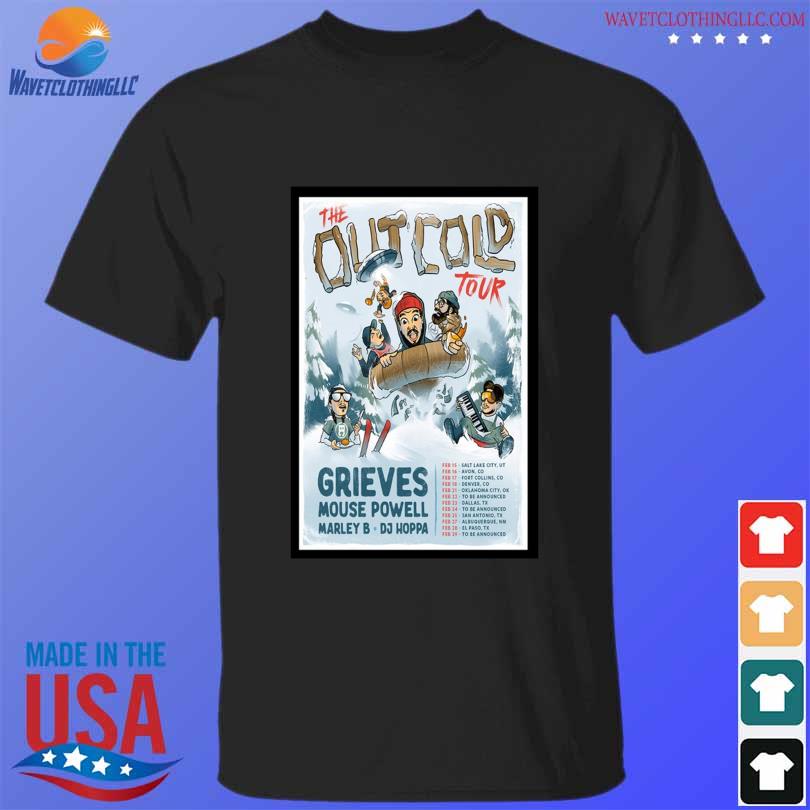 Grieves the out cold tour 2024 shirt, hoodie, sweater, long sleeve and