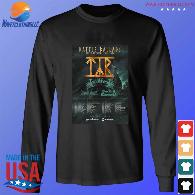 TYR Battle Ballads North American Tour 2024 Shirt, hoodie, sweater