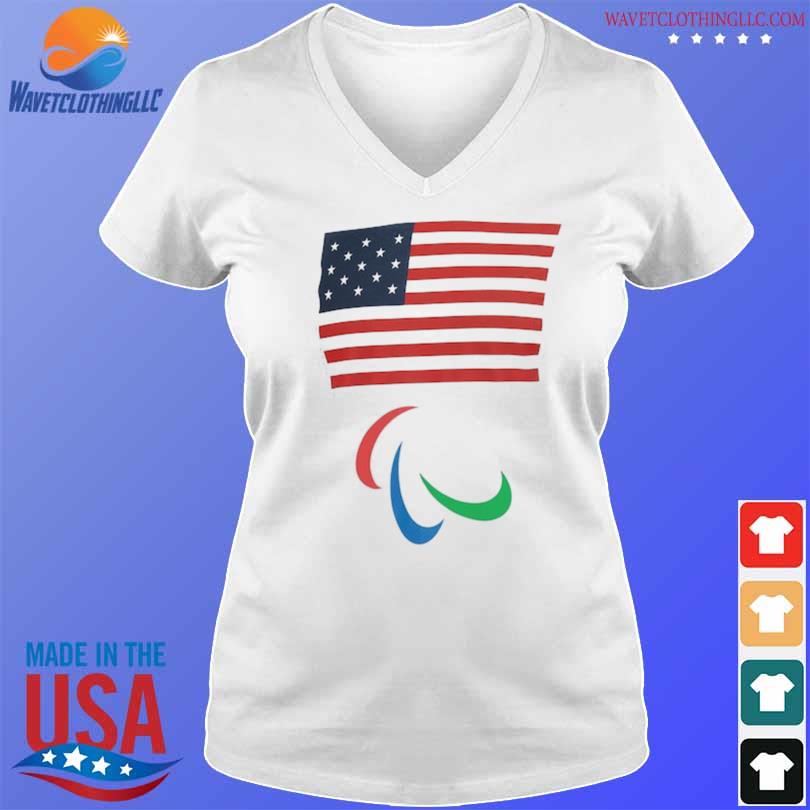 U S Paralympics Flag 2024 Shirt Hoodie Sweater Long Sleeve And Tank Top   U S Paralympics Flag 2024 Shirt V Neck Trang 