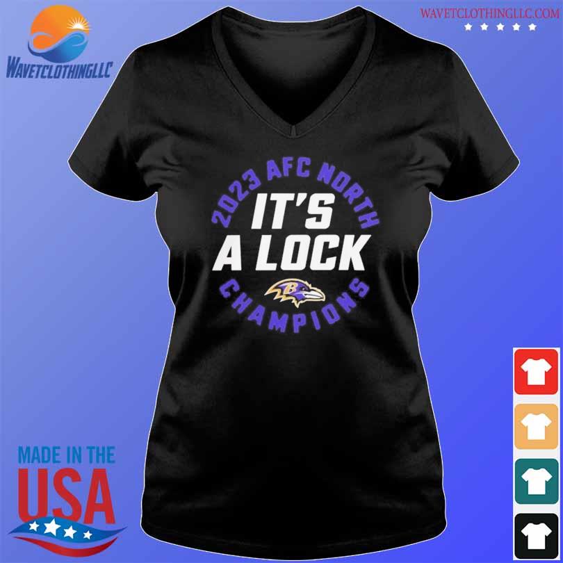 2023 afc north champions it's a lock ravens 2024 shirt, hoodie, sweater