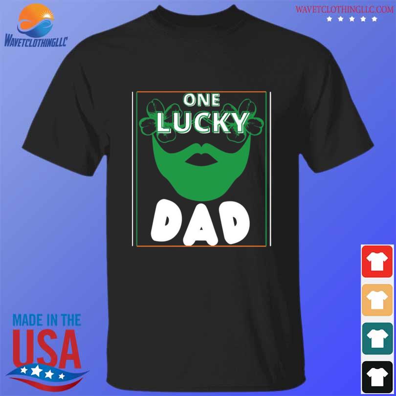 Beard One Lucky Dad 2024 Shirt Hoodie Sweater Long Sleeve And Tank Top   Beard One Lucky Dad 2024 Shirt T Shirt Den 