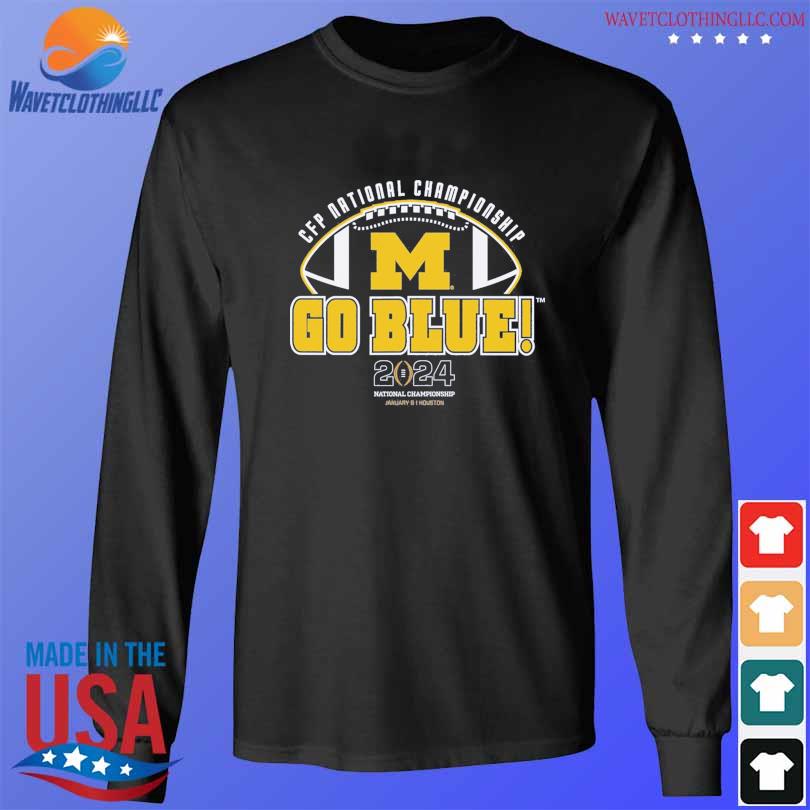 College Football Playoff 2024 National Championship Game Michigan Team Slogan T-Shirt longsleeve den