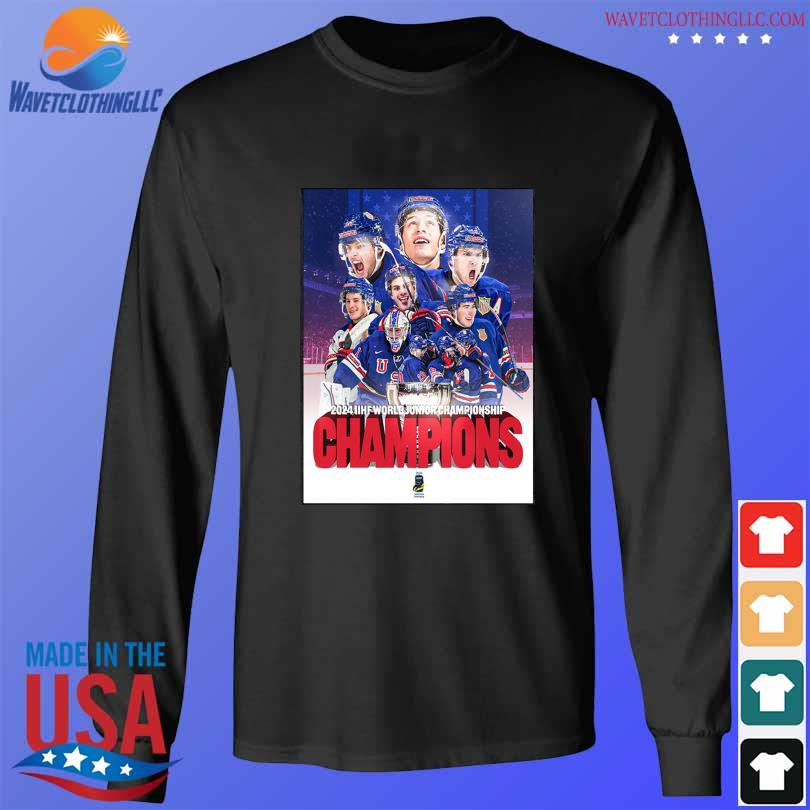 Congrats USA Hockey Are The 2024 IIHF World Juniors Champions Shirt   Congrats Usa Hockey Are The 2024 Iihf World Juniors Champions Shirt Longsleeve Den 