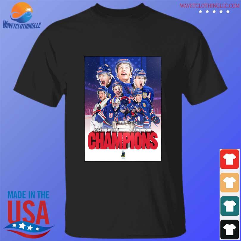 Congrats USA Hockey Are The 2024 IIHF World Juniors Champions Shirt   Congrats Usa Hockey Are The 2024 Iihf World Juniors Champions Shirt T Shirt Den 