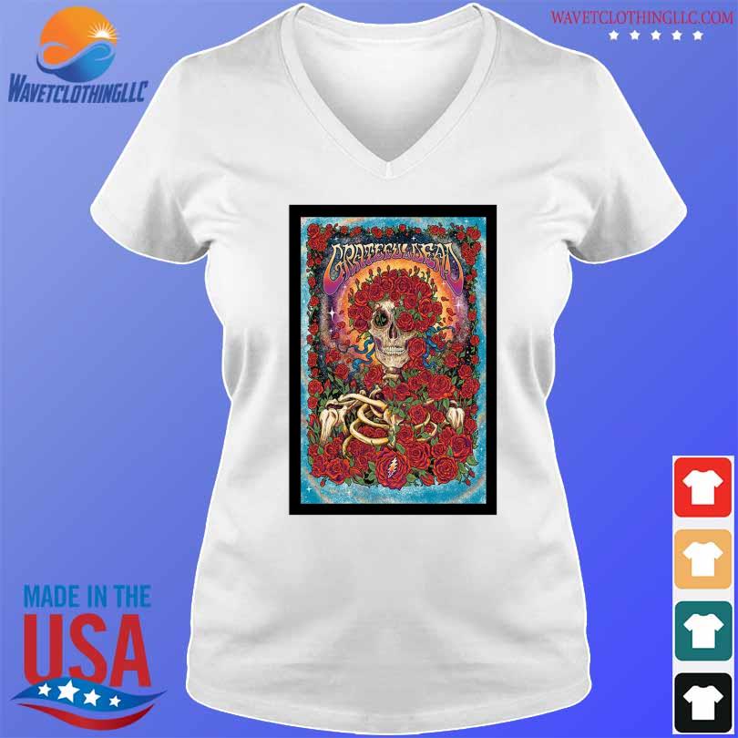 Grateful Dead Poster 2024 Shirt Hoodie Sweater Long Sleeve And Tank Top   Grateful Dead Poster 2024 Shirt V Neck Trang 