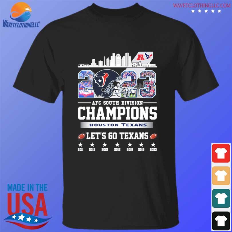 Houston texans skyline 2024 afc south division champions let's go Texas shirt