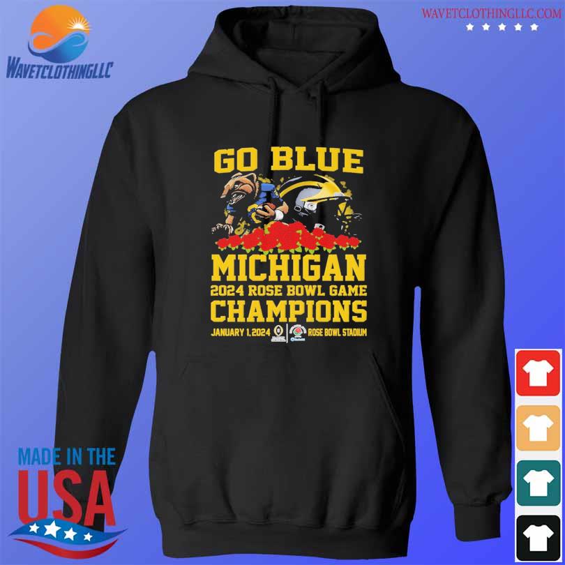 Mascot go blue Michigan Wolverines football 2024 rose bowl champions ...