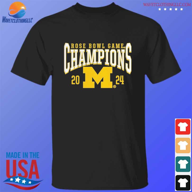 Michigan Wolverines 2024 Rose Bowl Champions Score T-Shirt