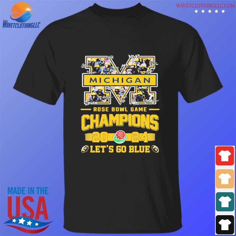 Michigan Wolverines football rose bowl game champions 2024 let's go