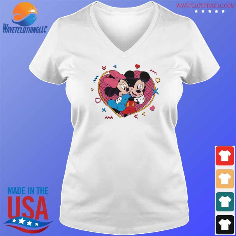 Mickey And Minnie Mouse Feel The Love 2024 Shirt Hoodie Sweater Long   Mickey And Minnie Mouse Feel The Love 2024 Shirt V Neck Trang 