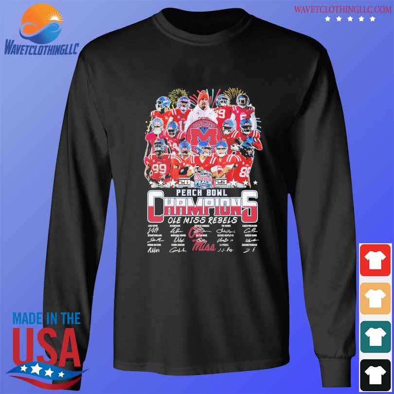 Ole Miss 2023 peach bowl champions Ole Miss rebels signatures s longsleeve den