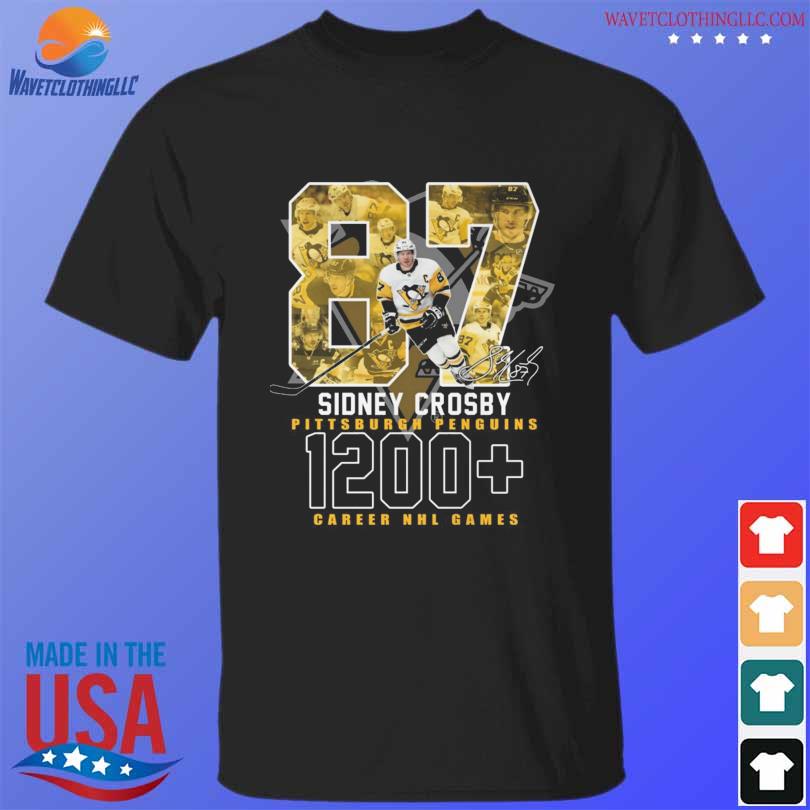 Sidney Crosby Pittsburgh Penguins 1200 Career Nhl Games Signatures 2024   Sidney Crosby Pittsburgh Penguins 1200 Career Nhl Games Signatures 2024 Shirt T Shirt Den 