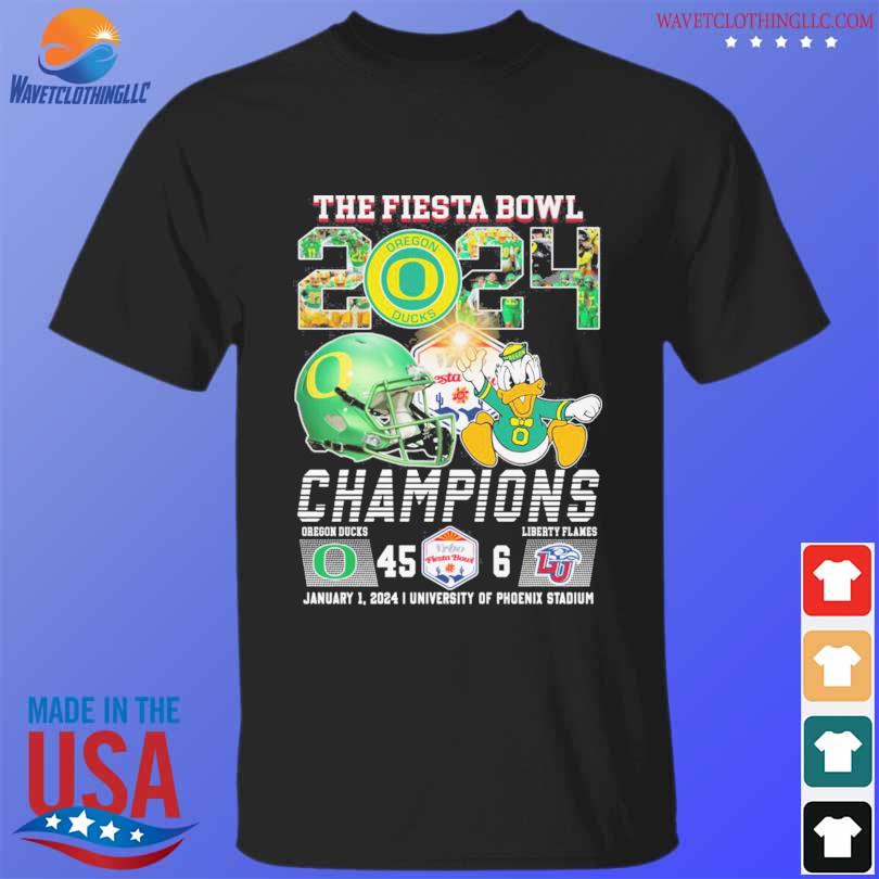The fiesta bowl 2024 oregon ducks champions vrbo fiesta bowl shirt