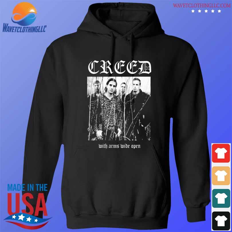 Wide Open Metal Arm With Creed 2024 Shirt Hoodie Sweater Long Sleeve   Wide Open Metal Arm With Creed 2024 Shirt Hoodie Den 