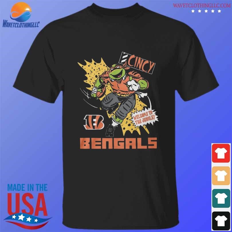 Awesome Tmnt michelangelo welcome to the jungle cincinnati bengals shirt