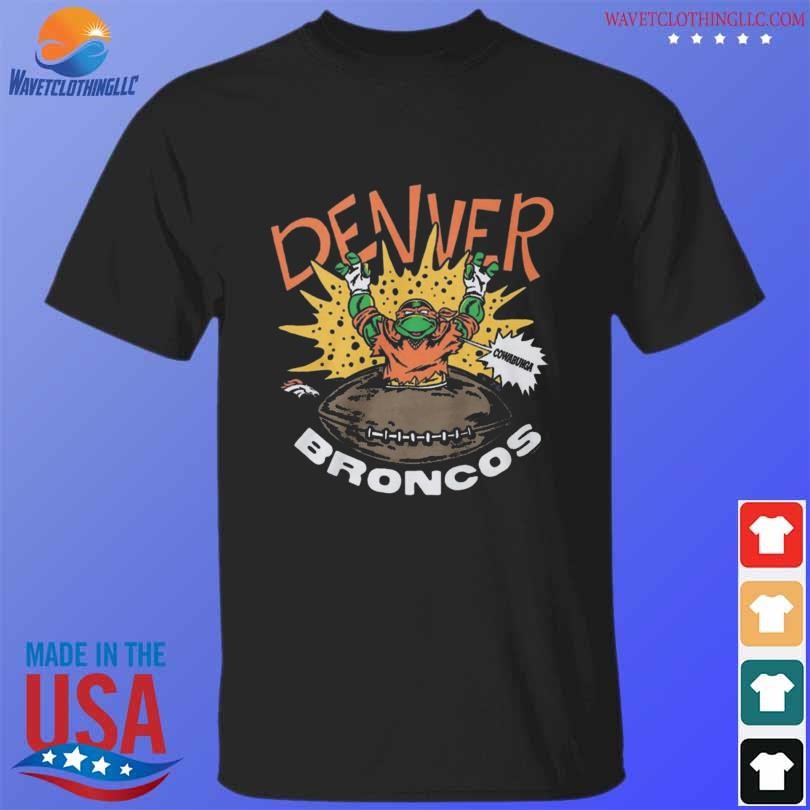 Nice Tmnt michelangelo denver broncos cowabunga 2024 shirt