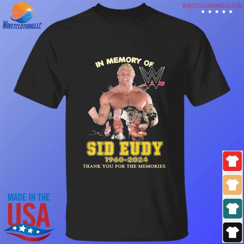 Original Sid eudy wwe legends 1960-2024 be grateful for the legacy and the memories fan shirt