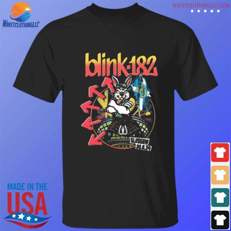 Awesome Blink-182 at glasgow uk august 30 2024 tour shirt