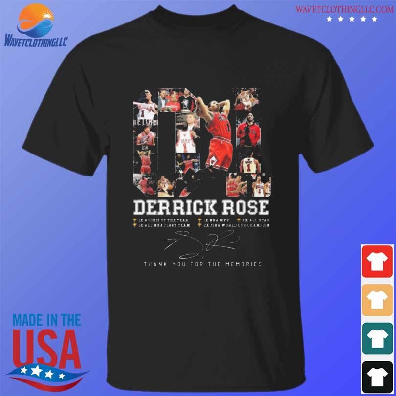 Awesome Chicago bulls derrick rose thank you for the memories shirt