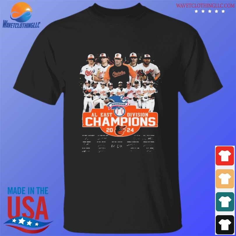 Official Baltimore orioles al east division champs 2024 baseball shirt