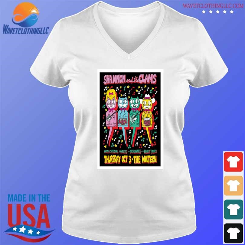 Original Poster shannon and the clams at the wiltern in los angeles ca on october 3 2024 shirt