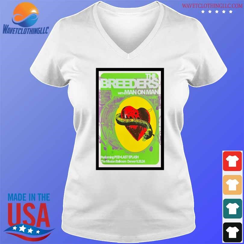 Premium The breeders the mission ballroom denver 9.26.24 concert poster shirt