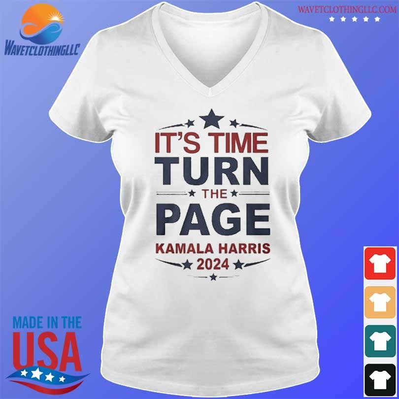 Top Official it's time turn the page kamala harris debate 2024 shirt